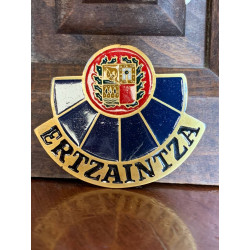 Placa Policía Ertzaintza